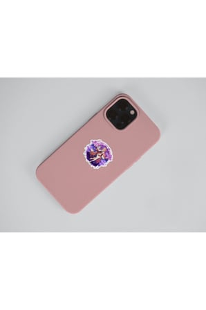 Genshin - Miko 2 Adet Sticker Set Parlak Kağıt
