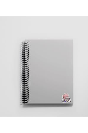 Genshin - Miko 2 Adet Sticker Set Parlak Kağıt