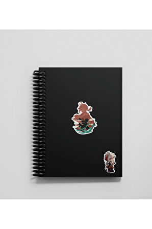 Genshin - Kazuha 2 Adet Sticker Set Parlak Kağıt