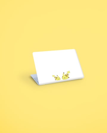 *özel Tasarım* Pikaçu (PİKACHU) Pokemon Sticker 15 Parça Set -2'li- Mat Kağıt -