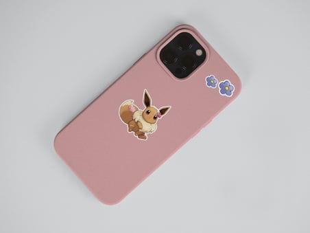 Eeve Pokemon Sticker Set *Parlak Kağıt* 2 ADET