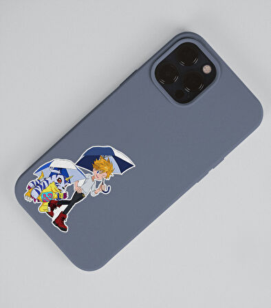 Digimon - Digital Monster Anime 2li Sticker Set Telefon-Laptop Süsleme-Ödül çıkartmaları
