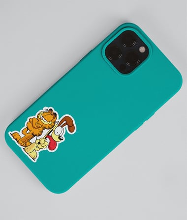 Garfield 2 Li Sticker Set Parlak Kağıt-Animasyon çıkartmaları Garfield Kedi etiket yapıştırmaları