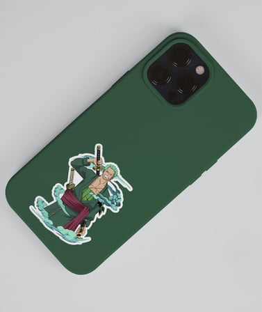 Roronoa Zoro - one piece 2li sticker etiket seti Anime çıkartmaları-Etiket Kağıdı