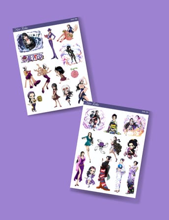 Nico Robin - one piece 2 Li sticker etiket seti Anime çıkartmaları Etiket Kağıdı