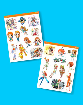 Nami - one piece 2 Li sticker etiket seti Anime çıkartmaları Etiket Kağıdı