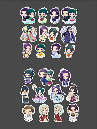 Eczacının Günlüğü - Kusuriya no Hitorigoto 2li sticker set-parlak kağıt-KNH-05-06