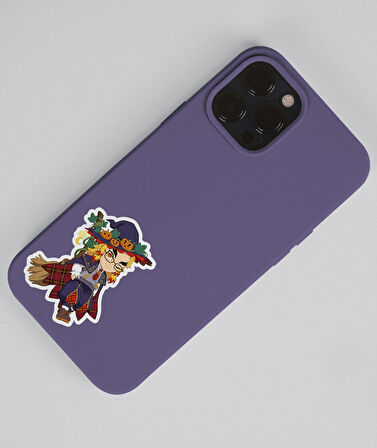Demon Slayer-Kyōjurō Rengoku-Muichiro Tokito-parlak kağıt -2li sticker set-telefon süsleme