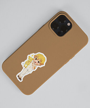 Demon Slayer-Zenitsu Agatsuma-Nezuko Kamado-2li sticker set parlak kağıt-süsleme etiket-DS-29-30