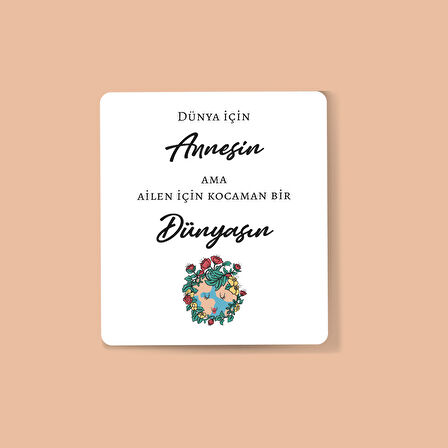 Anneler Günü 4 Lü Tebrik Kartı Hediye kartı Not kartı