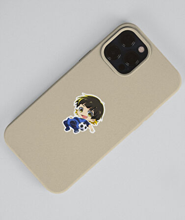 BlueLock-Meguru Bachira-parlak kağıt -2li sticker set-telefon süsleme Blue Lock