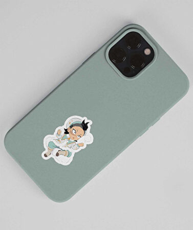 Demon Slayer Genya -Sanemi Shinazugawa 2 Li Set Anime Sticker Çıkartma Kimetsu no yaiba-parlak kağıt