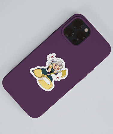 Tengen Uzui-Demon Slayer Gyomei Himejima -parlak kağıt 2 Li Set Anime Sticker Çıkartma-kimetsu no yaiba