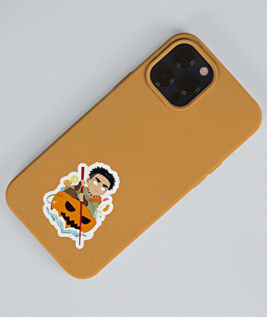 Gyomei Himejima -Tengen Uzui-Demon Slayer parlak kağıt 2 Li Set Anime Sticker Çıkartma-kimetsu no yaiba