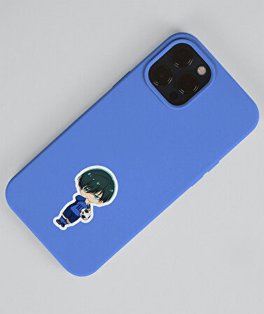 BlueLock-Rin İtoshi-parlak kağıt -2li sticker set-telefon süsleme Blue Lock etiket