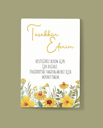 Öğretmenler Günü Tebrik Kartı-teşekkür kartı-Özel gün 24 Kasım -4 Lü-Not Kartı-hediye kartı-tek yüzlü