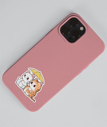-mat kağıt-Sevimli Kedi etiketleri -kawai cat -2 Li - sevimli sticker -Telefon süslemeleri kedi çıkartmaları