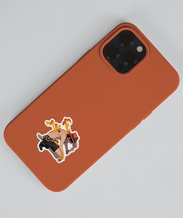 One piece 2Li sticker set -Portgas D. Ace-telefon süsleme etiketleri-ödül çıkartmaları- anime etiketi