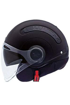 Unisex Siyah Sx.10 Güneş Vizörlü Açık Kask