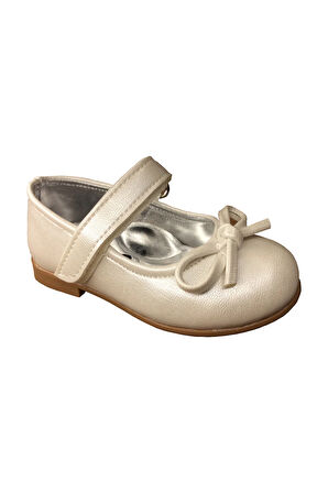 OrtopedikAL Ortaç Emt İlkadım Ekru Krem Kız Çocuk Babet Abiye Ayakkabı Düğün