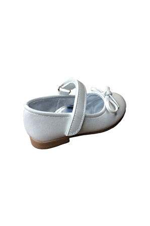 OrtopedikAL Ortaç Emt İlkadım Ekru Krem Kız Çocuk Babet Abiye Ayakkabı Düğün