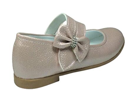 OrtopedikAL 1010 Ort Emt Patik Pudra VK Rugan Babet Çatal Bantlı Kız Çocuk Abiye Ayakkabı Fantezi