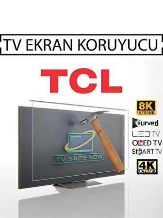 TVSAFENOW TCL 55'' Inç 140 Ekran Televizyonlar Için Uyumlu Tv Ekran Koruyucu