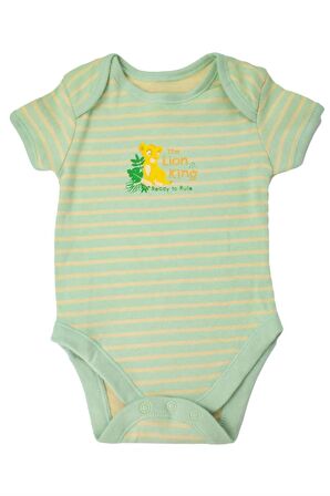 Bebek Disney Simba %100 Pamuk Kısa Kollu 5'li Bodysuit / Zıbın