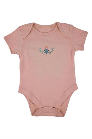 Bebek Desenli Kısa Kollu %100 Pamuk 5'li Bodysuit