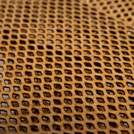 Delikli Model ( Baklava ) Ahşap Mum Fitili ve Yapışkanlı Fitil Sehpası 40 Adet ( 100mm x 100mm x 0,5mm )