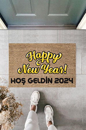 Kapı Önü Paspası Yeni Yıl Konsepti Dijital Baskı PY-175111134