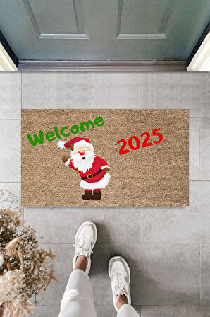 Kapı Önü Paspası Yeni Yıl 2025 Özel Tasarım Model 71