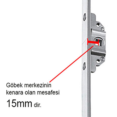 Aletçantam Pvc Pimapen İspanyolet Balkon Kapı Kilidi - 180cm