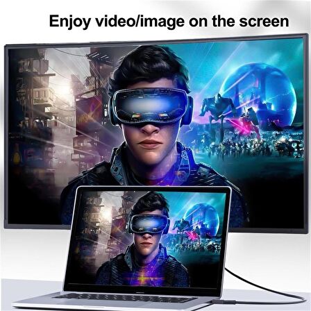 LivX Action Thunderbolt 4 Type C Kablo 100 W PD Şarj 3 Metre 40 Gbps Veri ve Görüntü Aktarım Kablosu Örgülü Kablo TH03