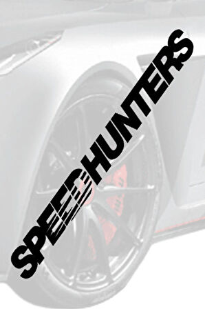 Speed Hunters Oto Sticker Siyah 20 X 2 cm