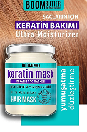 keratin saç maskesi BOOM BUTTER Güçlendirici Onarıcı Keratin Saç Maskesi 190 ML