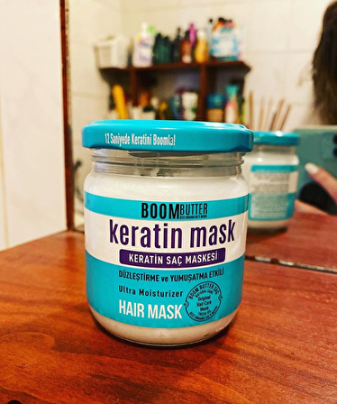 keratin saç maskesi BOOM BUTTER Güçlendirici Onarıcı Keratin Saç Maskesi 190 ML