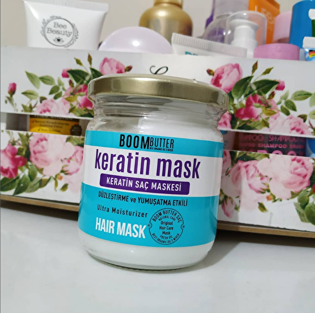 keratin saç maskesi BOOM BUTTER Güçlendirici Onarıcı Keratin Saç Maskesi 190 ML