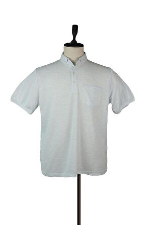 Kısa Kol Merserize Polo Yaka Cepli Comfort Fit Rahat Kesim Klasik T-Shirt 1011220128 Koyu Mavi