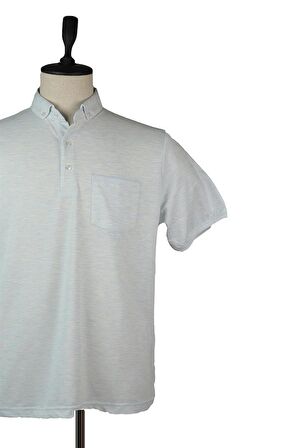 Kısa Kol Merserize Polo Yaka Cepli Comfort Fit Rahat Kesim Klasik T-Shirt 1011220128 Koyu Mavi