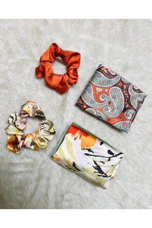 Sevgililer Günü Özel Karma Fular Toka Bandana Hediye Seti
