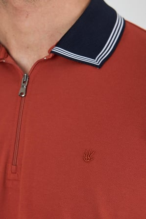 Kısa Kol Düz Pike Polo Yaka Cepsiz %100 Pamuk Slim Fit Tişört 1011250130