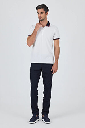 Kısa Kol Düz Pike Polo Yaka Cepsiz %100 Pamuk Slim Fit Tişört 1011250130