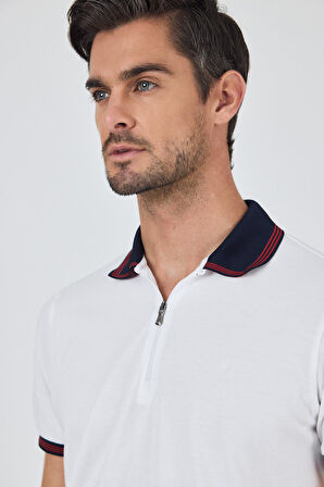 Kısa Kol Düz Pike Polo Yaka Cepsiz %100 Pamuk Slim Fit Tişört 1011250130