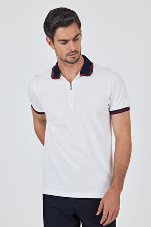 Kısa Kol Düz Pike Polo Yaka Cepsiz %100 Pamuk Slim Fit Tişört 1011250130