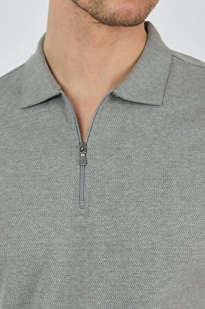 Koyu Yeşil Kısa Kol Düz Suprem Polo Yaka Cepsiz Pamuklu Casual Slim Fit Tişört 1011250164_700