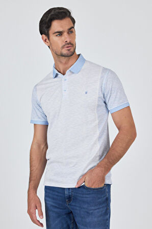 Kısa Kol Baskılı Pike Polo Yaka Cepsiz Slim Fit Tişört 1011250167