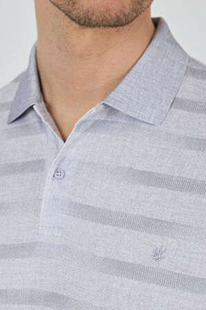 Kısa Kol Baskılı Pike Polo Yaka Cepsiz Slim Fit Tişört 1011250170