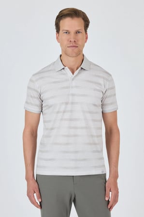 Kısa Kol Baskılı Pike Polo Yaka Cepsiz Slim Fit Tişört 1011250170