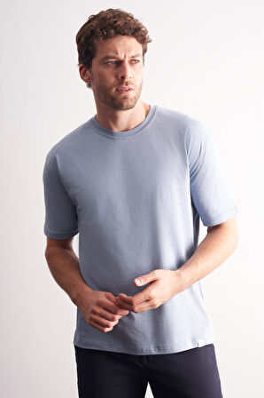 Mavi Bisiklet Yaka Kısa Kol Slim Fit Pamuklu Basic Tişört 1011255106